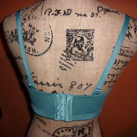 Youmita 40DDD Aqua Floral Lace Full Coverage Bra NWT - Picture 9 of 12